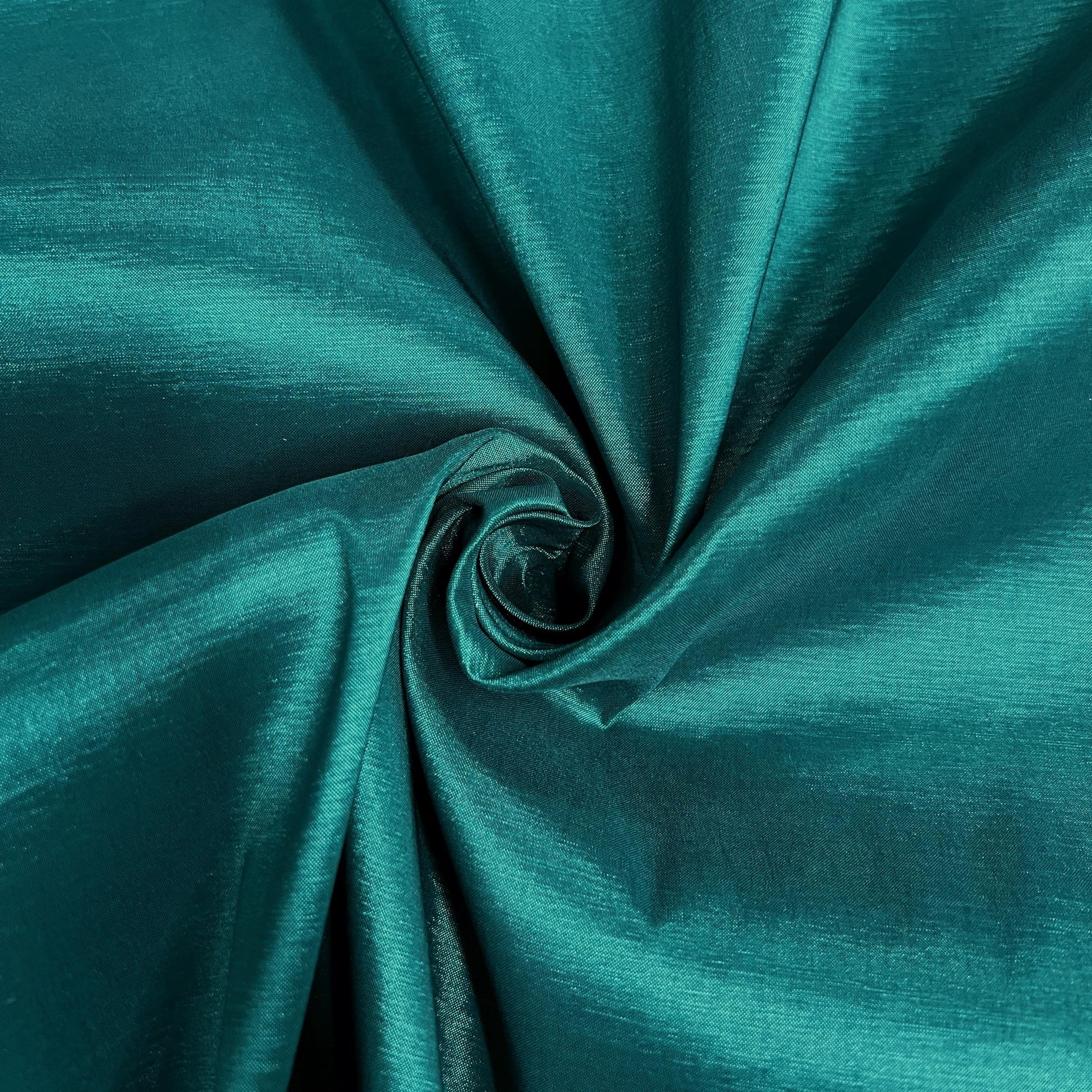 Irene TEAL GREEN Stretch Taffeta Fabric for Gowns, Bridal Wear, Home Decor, Lining, Clothes, Costumes, Crafts - 10196 NewFabricsDaily