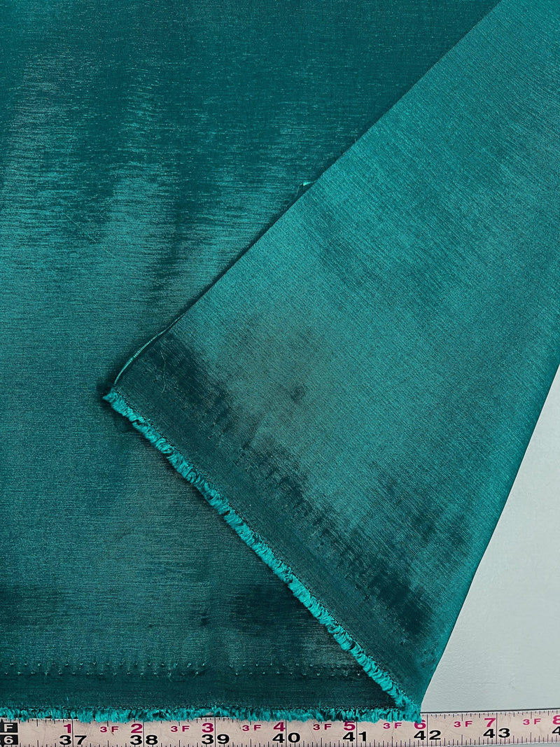 Irene TEAL GREEN Stretch Taffeta Fabric for Gowns, Bridal Wear, Home Decor, Lining, Clothes, Costumes, Crafts - 10196 NewFabricsDaily