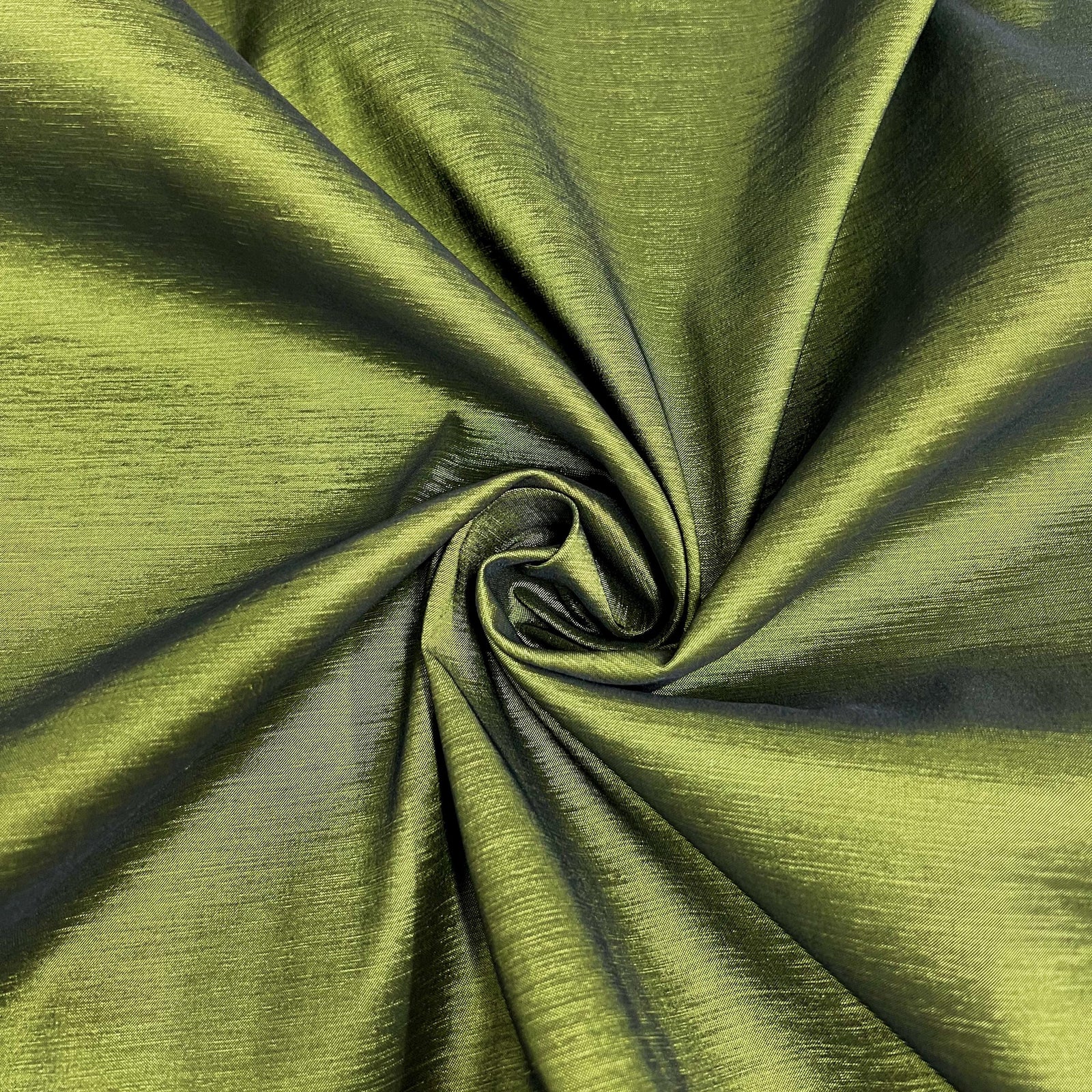 Irene OLIVE Stretch Taffeta Fabric for Gowns, Bridal Wear, Home Decor, Lining, Clothes, Costumes, Crafts - 10196 NewFabricsDaily