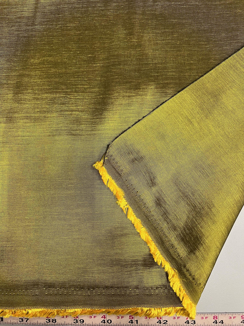 Irene GOLDEN OLIVE Stretch Taffeta Fabric for Gowns, Bridal Wear, Home Decor, Lining, Clothes, Costumes, Crafts - 10196 NewFabricsDaily