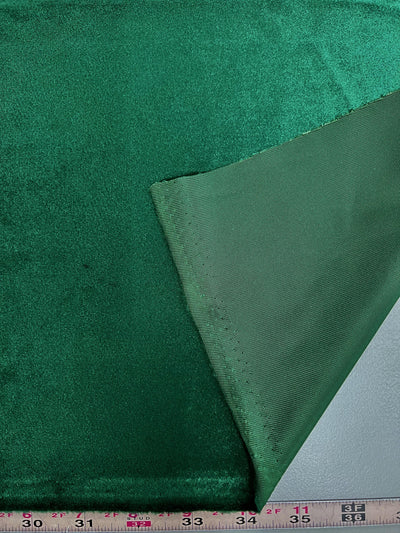 Contessa EMERALD GREEN Plush Non-Stretch Velvet Fabric for Apparel, Costumes, Curtains, Chair/Throw Pillow Cover, Crafts