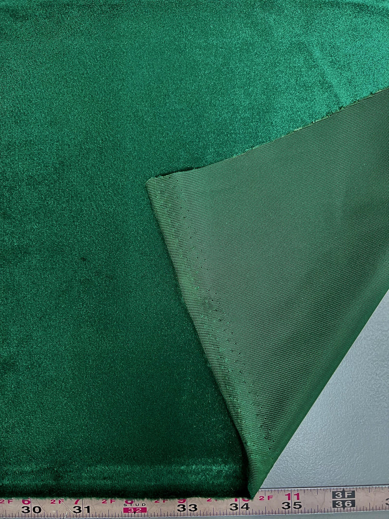 Contessa EMERALD GREEN Plush Non-Stretch Velvet Fabric for Apparel, Costumes, Curtains, Chair/Throw Pillow Cover, Crafts