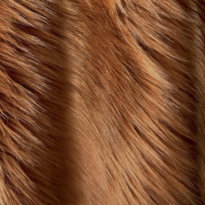 Sasha DARK RUST Long Pile Soft Luxury Faux Fur Fabric Fursuit, Cosplay Costume, Photo Prop, Trim, Throw Pillow, Crafts