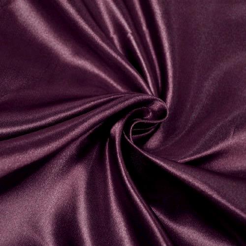 Eliza PLUM Shiny Heavy Bridal Wedding Satin Fabric by the Yard - 10009