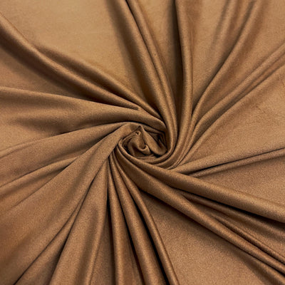 Margo LIGHT BROWN Polyester Spandex Light Weight Stretch Suede Fabric by the Yard - 10224