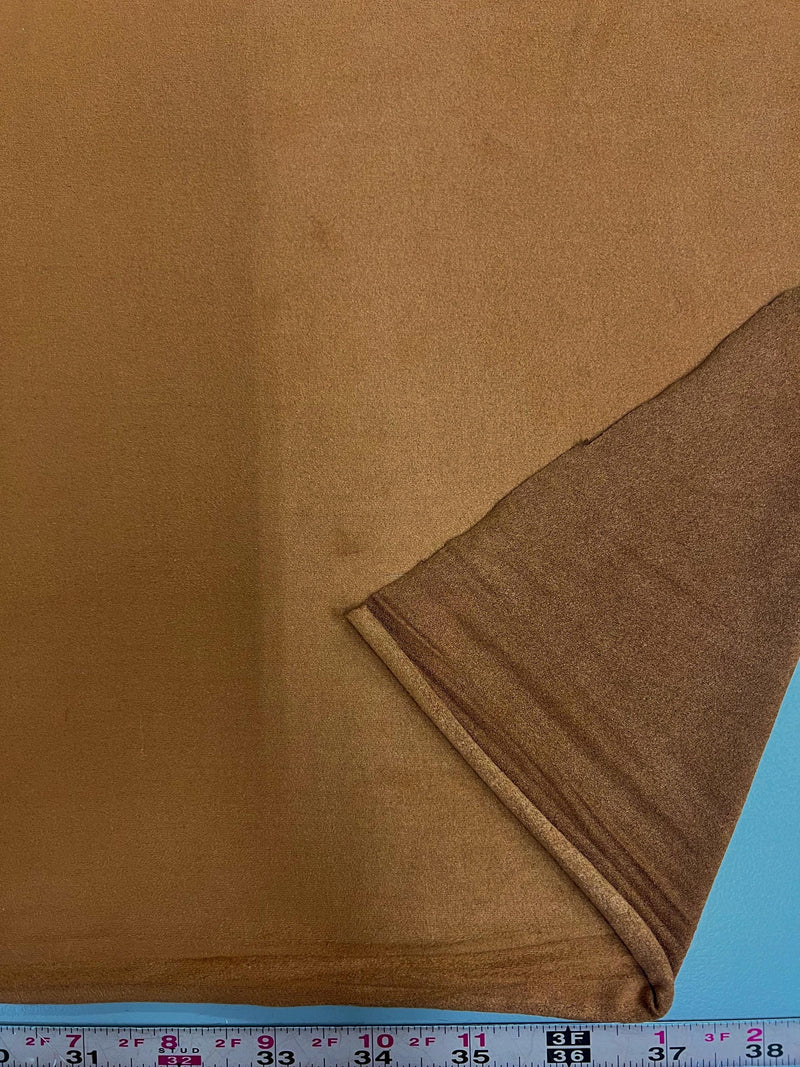 Margo LIGHT BROWN Polyester Spandex Light Weight Stretch Suede Fabric by the Yard - 10224