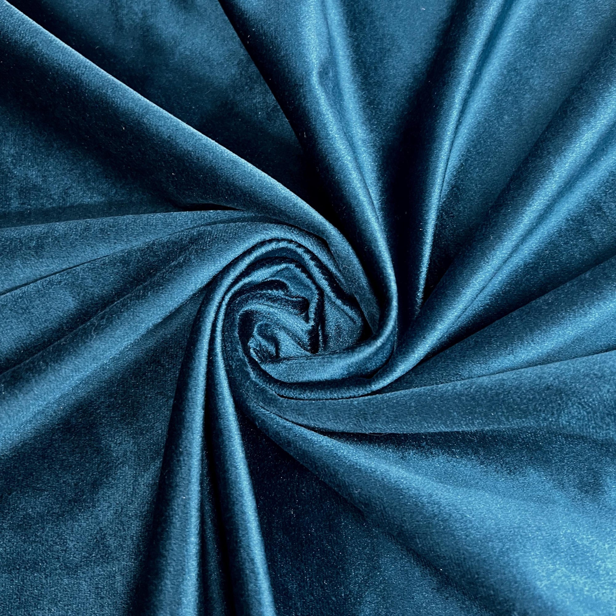 Contessa BLUE INDIGO Plush Non-Stretch Velvet Fabric for Apparel, Costumes, Curtains, Chair/Throw Pillow Cover, Crafts