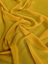 Danielle SAFFRON YELLOW Polyester Hi-Multi Chiffon Fabric by the Yard - 10075