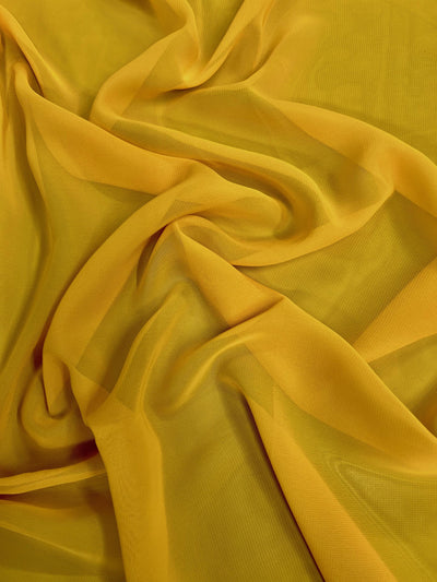 Danielle SAFFRON YELLOW Polyester Hi-Multi Chiffon Fabric by the Yard - 10075