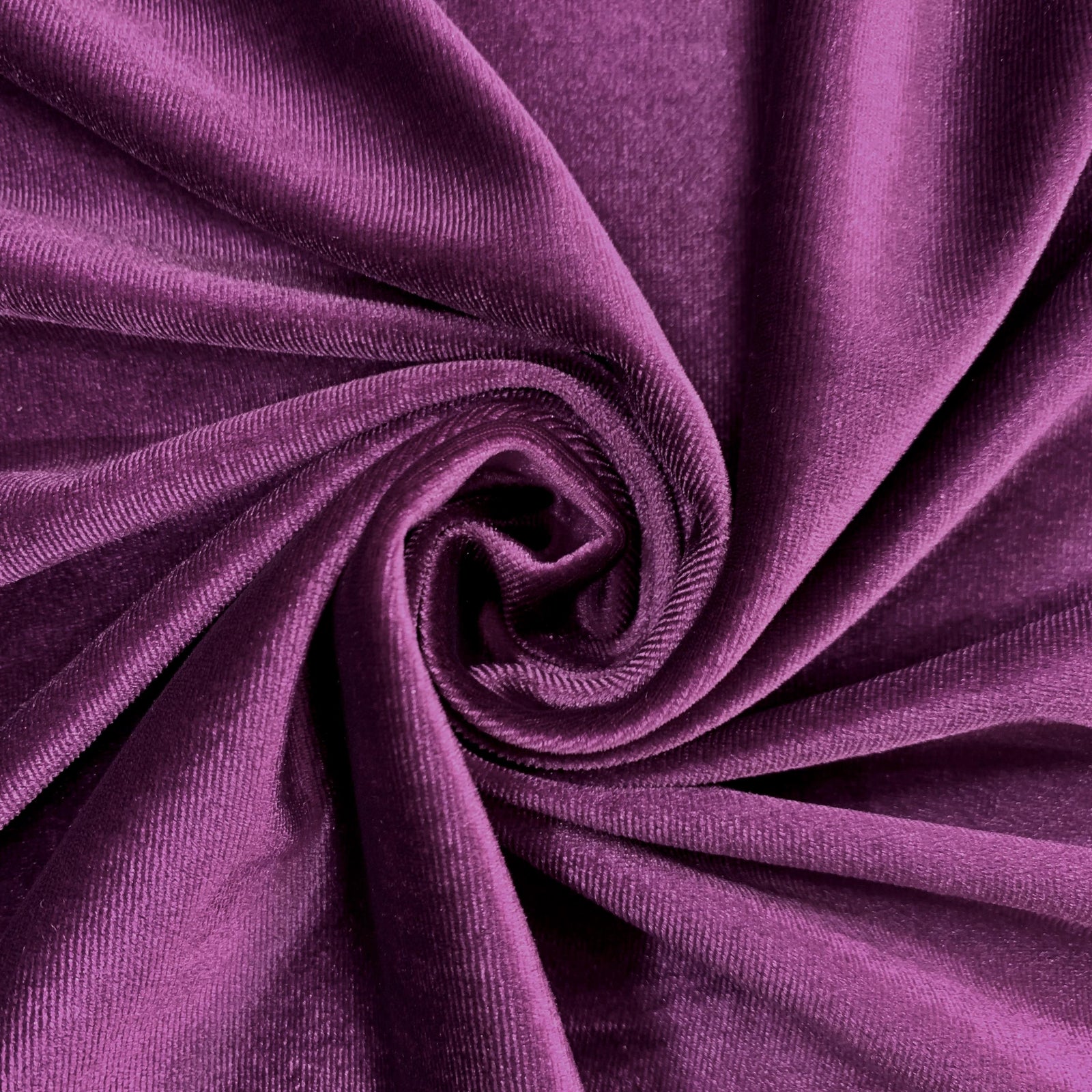 Princess DARK ORCHID Polyester Spandex Stretch Velvet Fabric by the Yard for Bows, Headwraps, Clothes, Costumes, Crafts - 10001