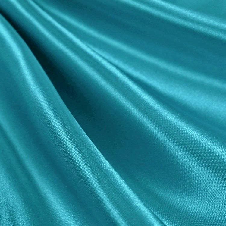 Eliza AQUA Shiny Heavy Bridal Wedding Satin Fabric by the Yard - 10009