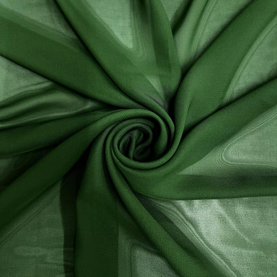 Danielle HUNTER GREEN Polyester Hi-Multi Chiffon Fabric by the Yard - 10075