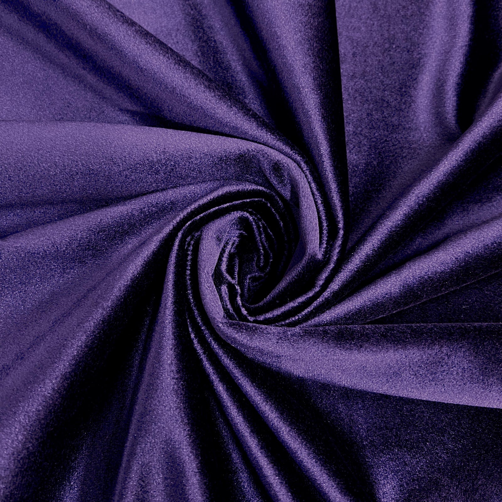 Contessa DEEP PURPLE  Plush Non-Stretch Velvet Fabric for Apparel, Costumes, Curtains, Chair/Throw Pillow Cover, Crafts
