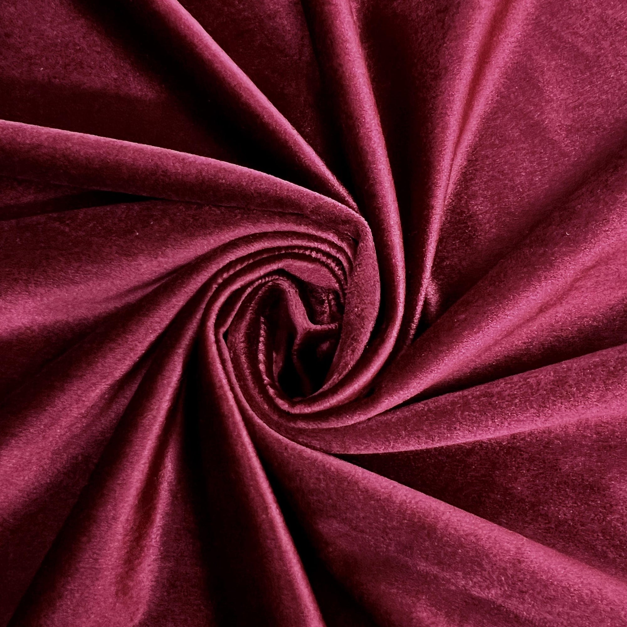 Contessa BURGUNDY Plush Non-Stretch Velvet Fabric for Apparel, Costumes, Curtains, Chair/Throw Pillow Cover, Crafts