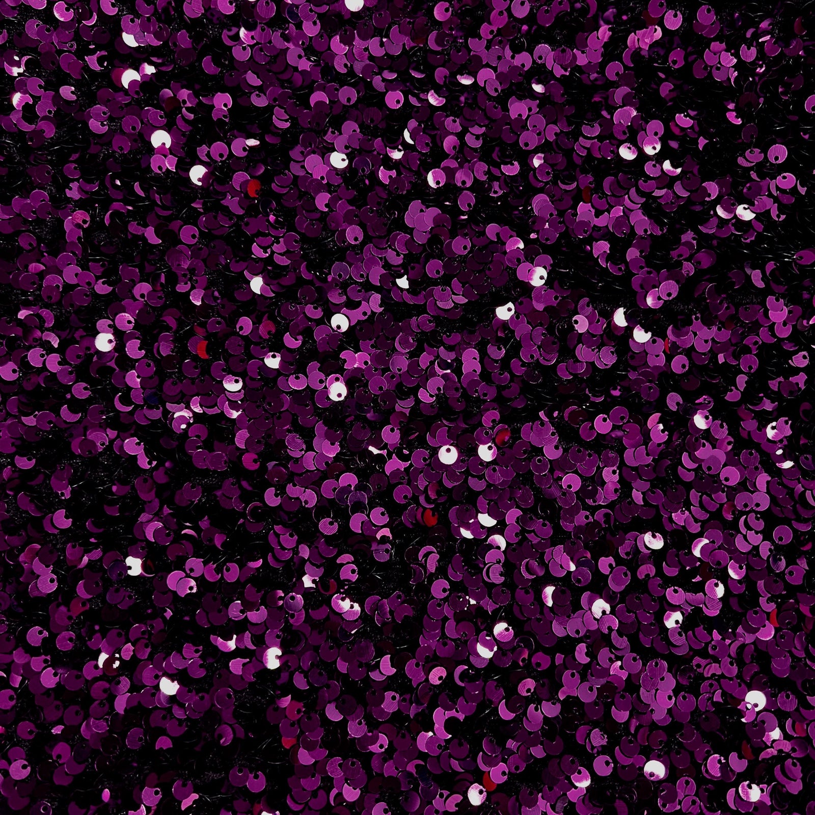 Stephanie EGGPLANT Overlap Sequins on PLUM Stretch Velvet Fabric by the Yard for Gowns, Apparel, Costumes, Crafts - 10185