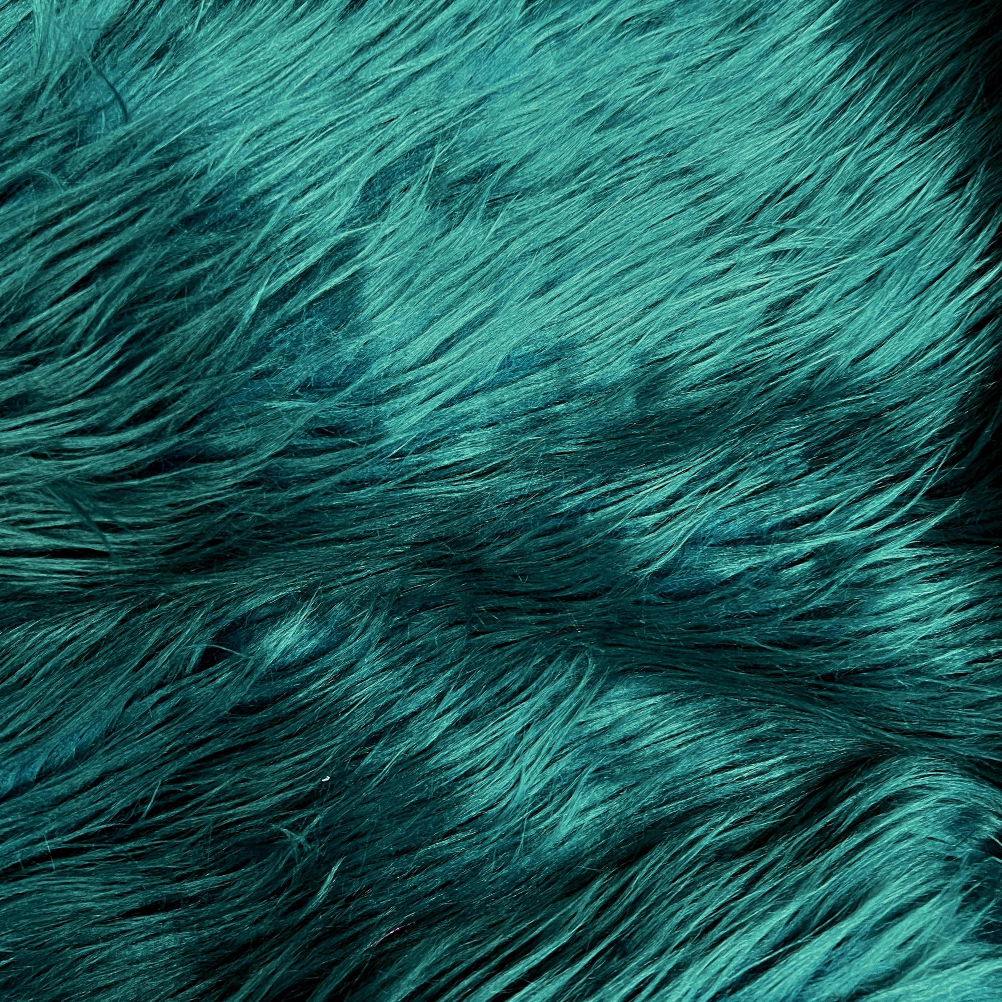 Eden DARK TEAL GREEN Shaggy Long Pile Soft Faux Fur Fabric for Fursuit, Cosplay Costume, Photo Prop, Trim, Throw Pillow, Crafts