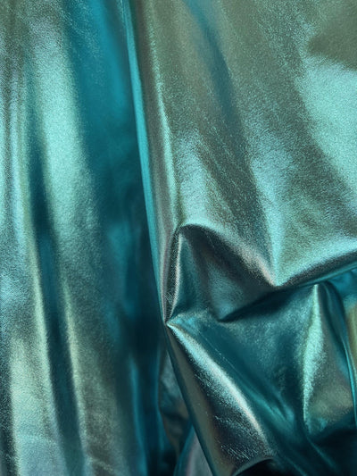 Finley LIGHT BLUE 4-Way Stretch Metallic Foil Fabric by the Yard - 10013