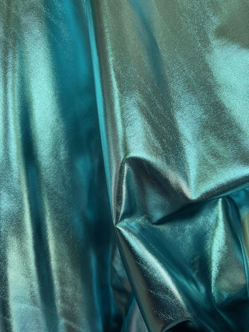Finley LIGHT BLUE 4-Way Stretch Metallic Foil Fabric by the Yard - 10013