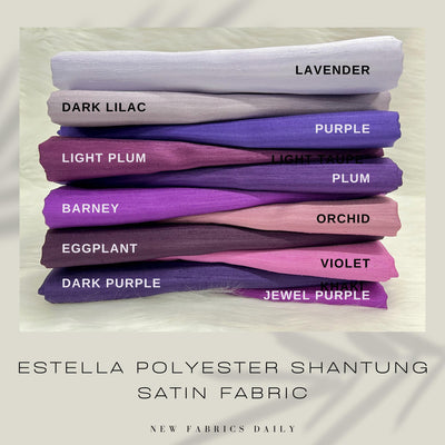 Estella Shantung Satin Fabric for Wedding/Bridal Dresses, Gowns, Lining, Party Decorations, Costumes, Crafts