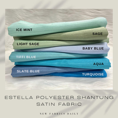 Estella Shantung Satin Fabric for Wedding/Bridal Dresses, Gowns, Lining, Party Decorations, Costumes, Crafts