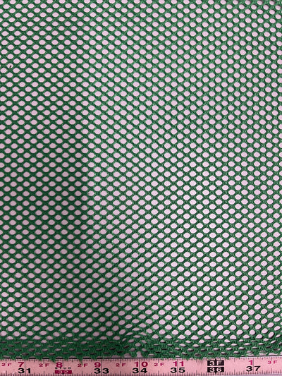 Mallory GREEN Polyester King Mesh Knit Fabric by the Yard - 10111