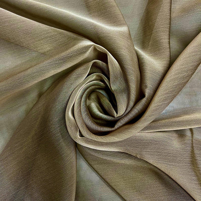 Jolene TAUPE Polyester Two-Tone Chiffon Fabric by the Yard - 10135