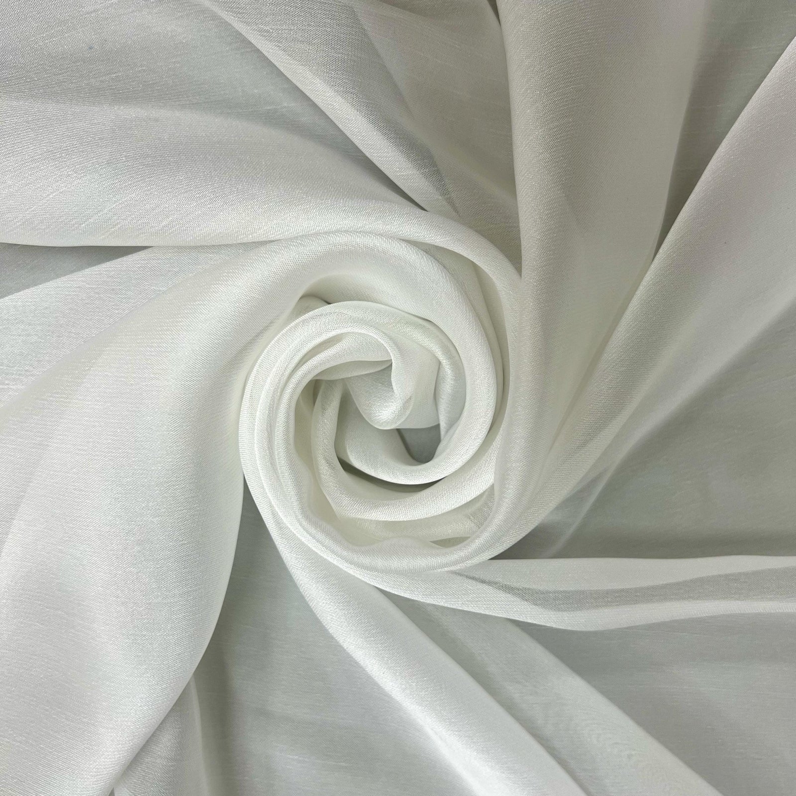 Jolene OFF WHITE Polyester Two-Tone Chiffon Fabric by the Yard - 10135