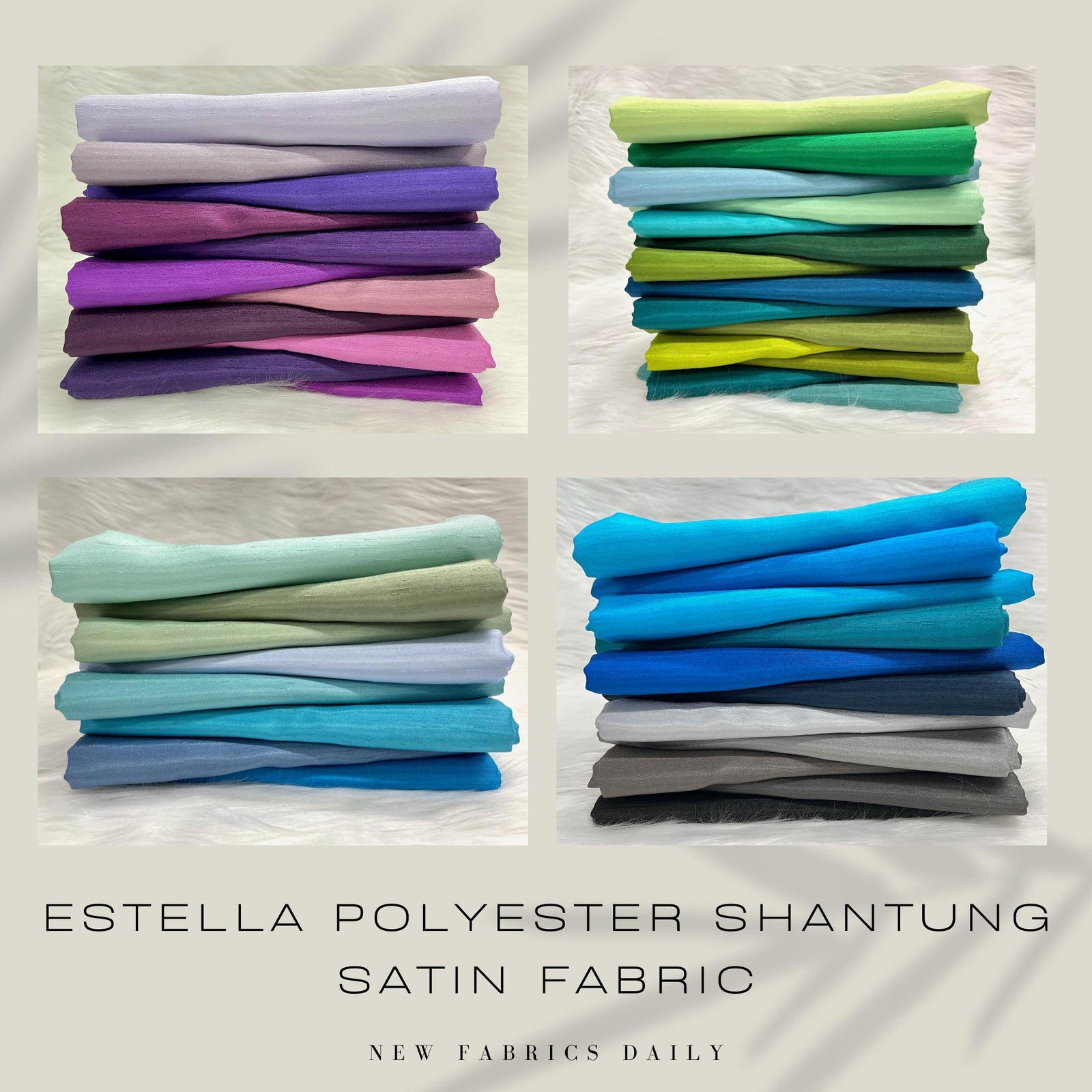 Estella Shantung Satin Fabric for Wedding/Bridal Dresses, Gowns, Lining, Party Decorations, Costumes, Crafts
