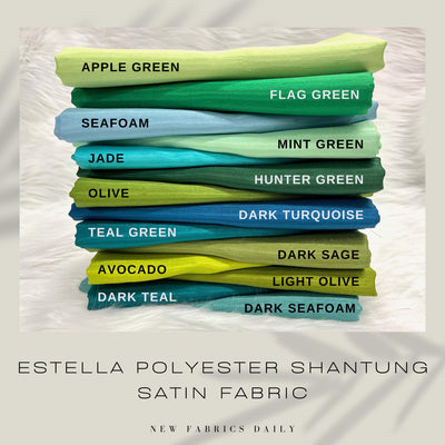 Estella Shantung Satin Fabric for Wedding/Bridal Dresses, Gowns, Lining, Party Decorations, Costumes, Crafts