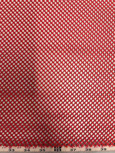 Mallory RED Polyester King Mesh Knit Fabric by the Yard - 10111