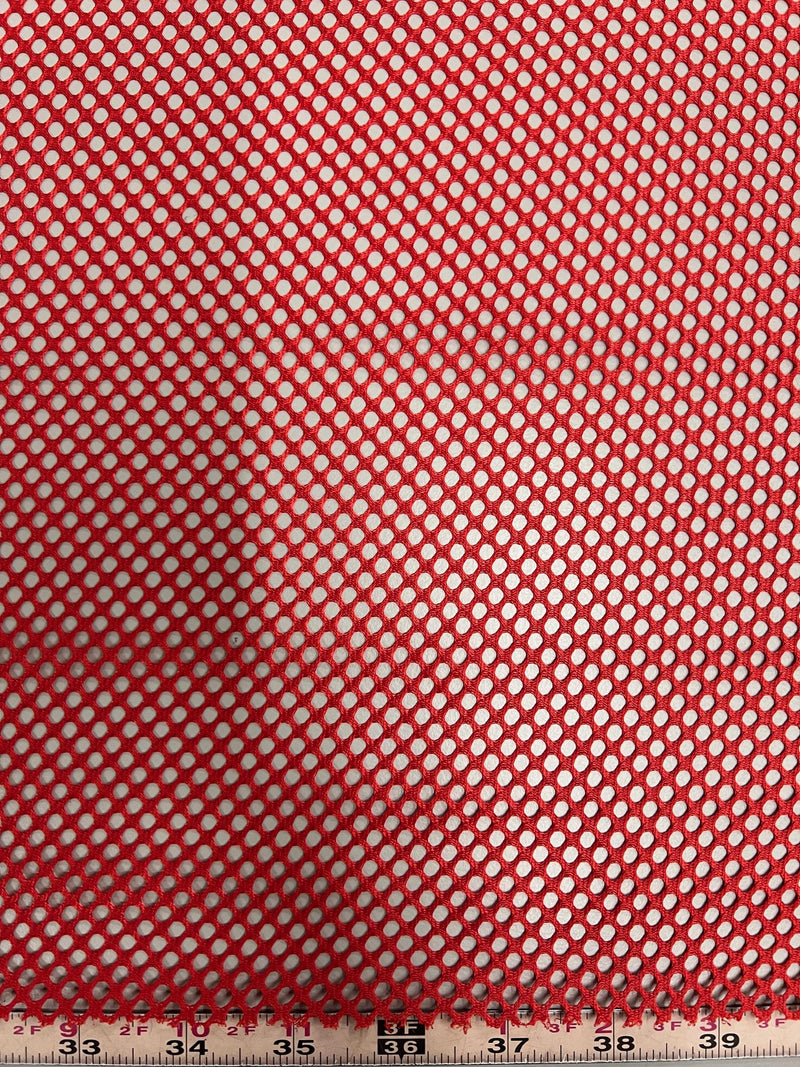 Mallory RED Polyester King Mesh Knit Fabric by the Yard - 10111