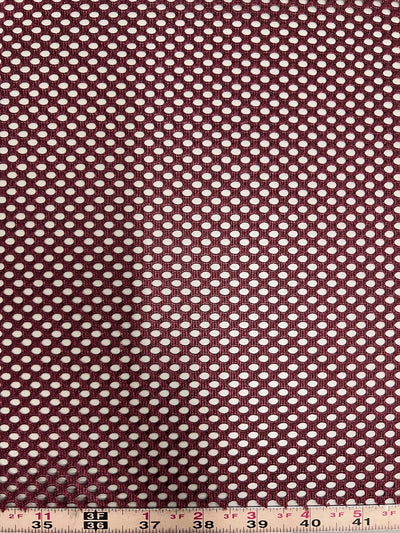 Mallory BURGUNDY Polyester King Mesh Knit Fabric by the Yard - 10111