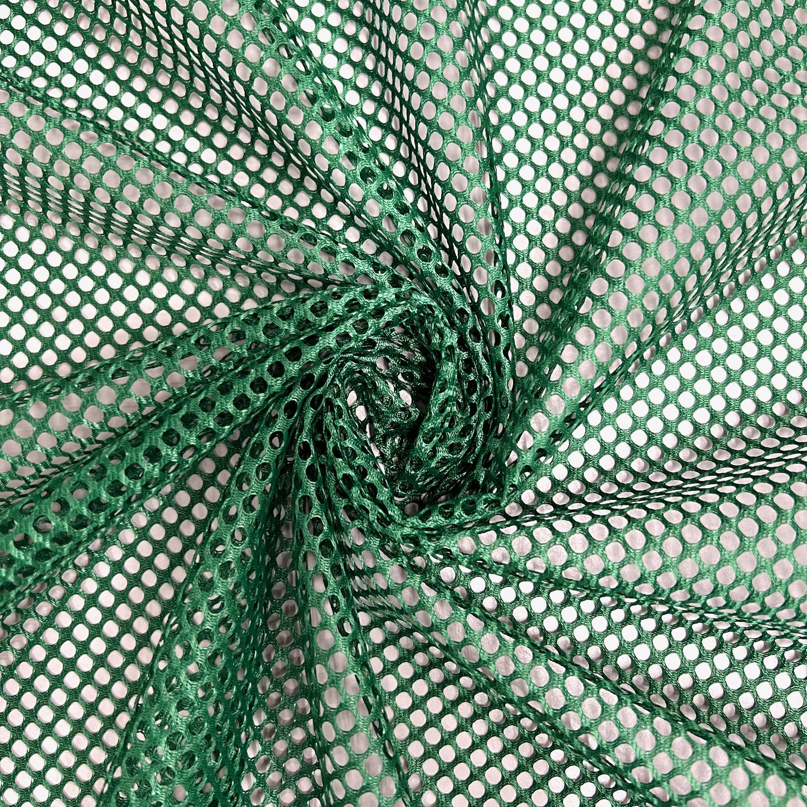 Mallory HUNTER GREEN Polyester King Mesh Knit Fabric by the Yard - 10111