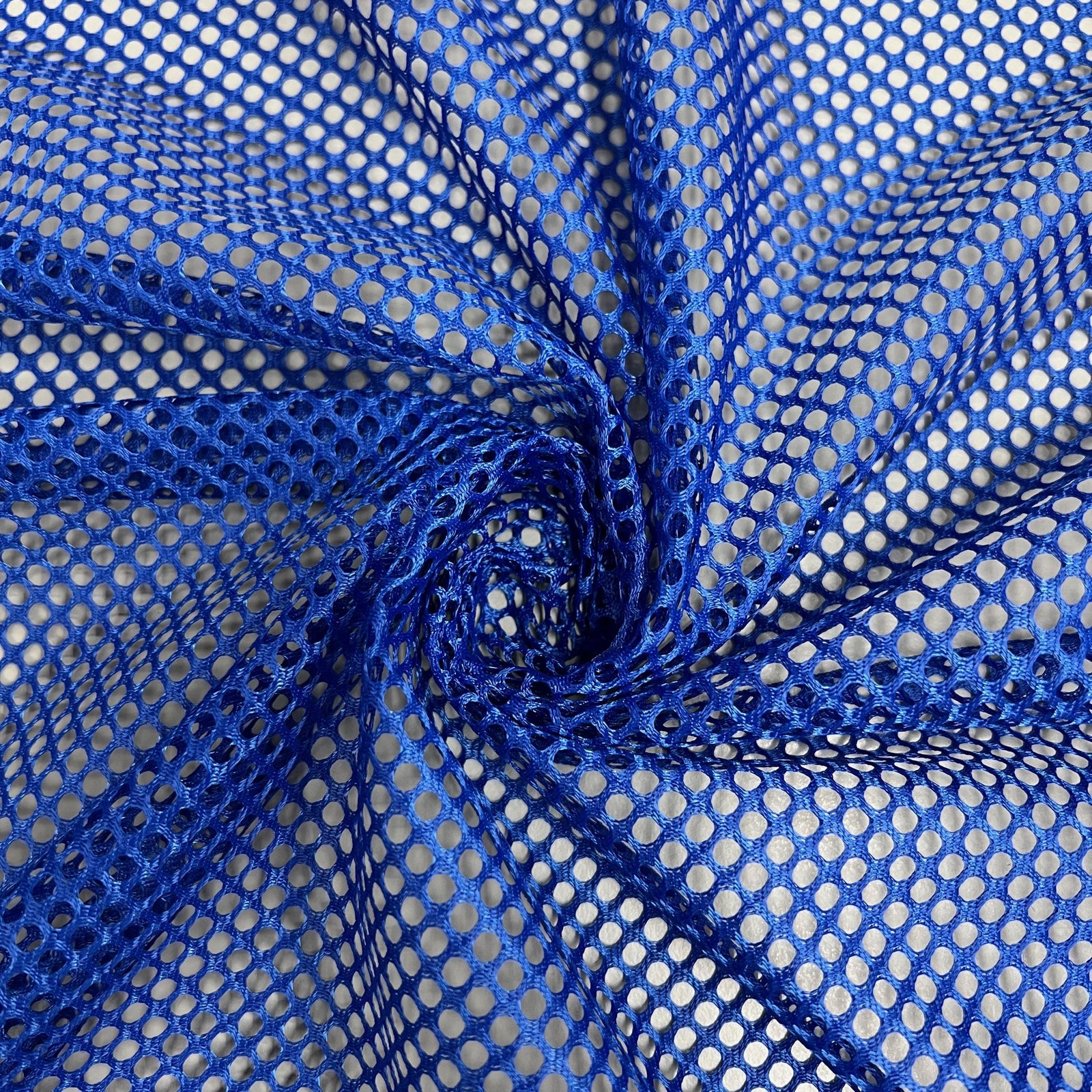 Mallory ROYAL BLUE Polyester King Mesh Knit Fabric by the Yard - 10111