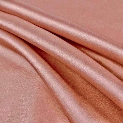Payton DUSTY ROSE Faux Silk Minimal Stretch Charmeuse Satin Fabric by the Yard - 10017