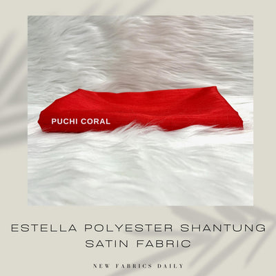 Estella Shantung Satin Fabric for Wedding/Bridal Dresses, Gowns, Lining, Party Decorations, Costumes, Crafts