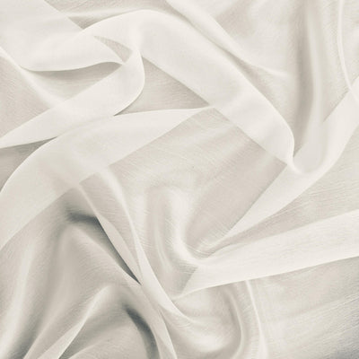 Jolene OFF WHITE Polyester Two-Tone Chiffon Fabric by the Yard - 10135