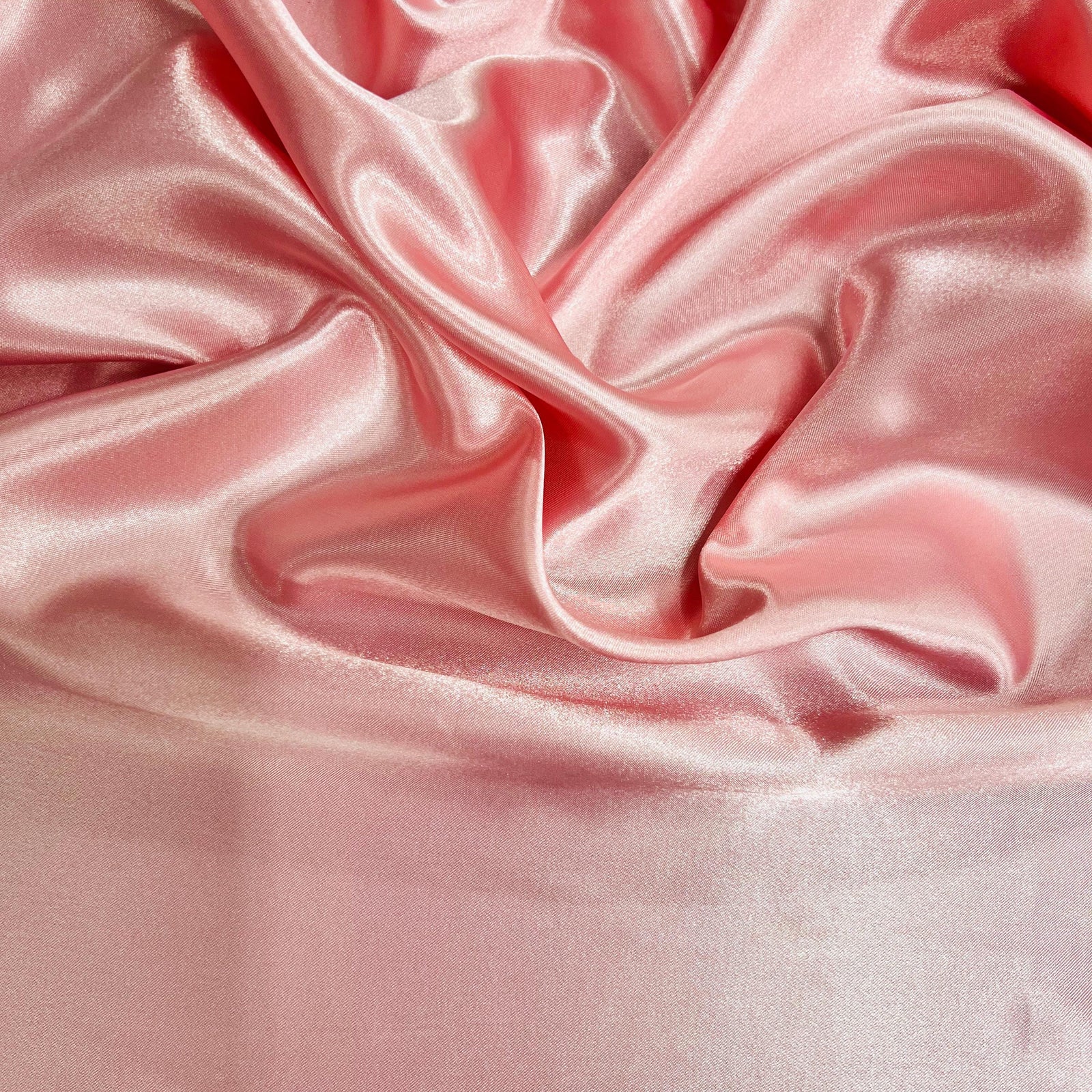 Mara DUSTY PINK Polyester Charmeuse Satin Fabric by the Yard for Bridal Dresses, Gowns, Clothes,  Lining, Party Decor, Costumes, Crafts