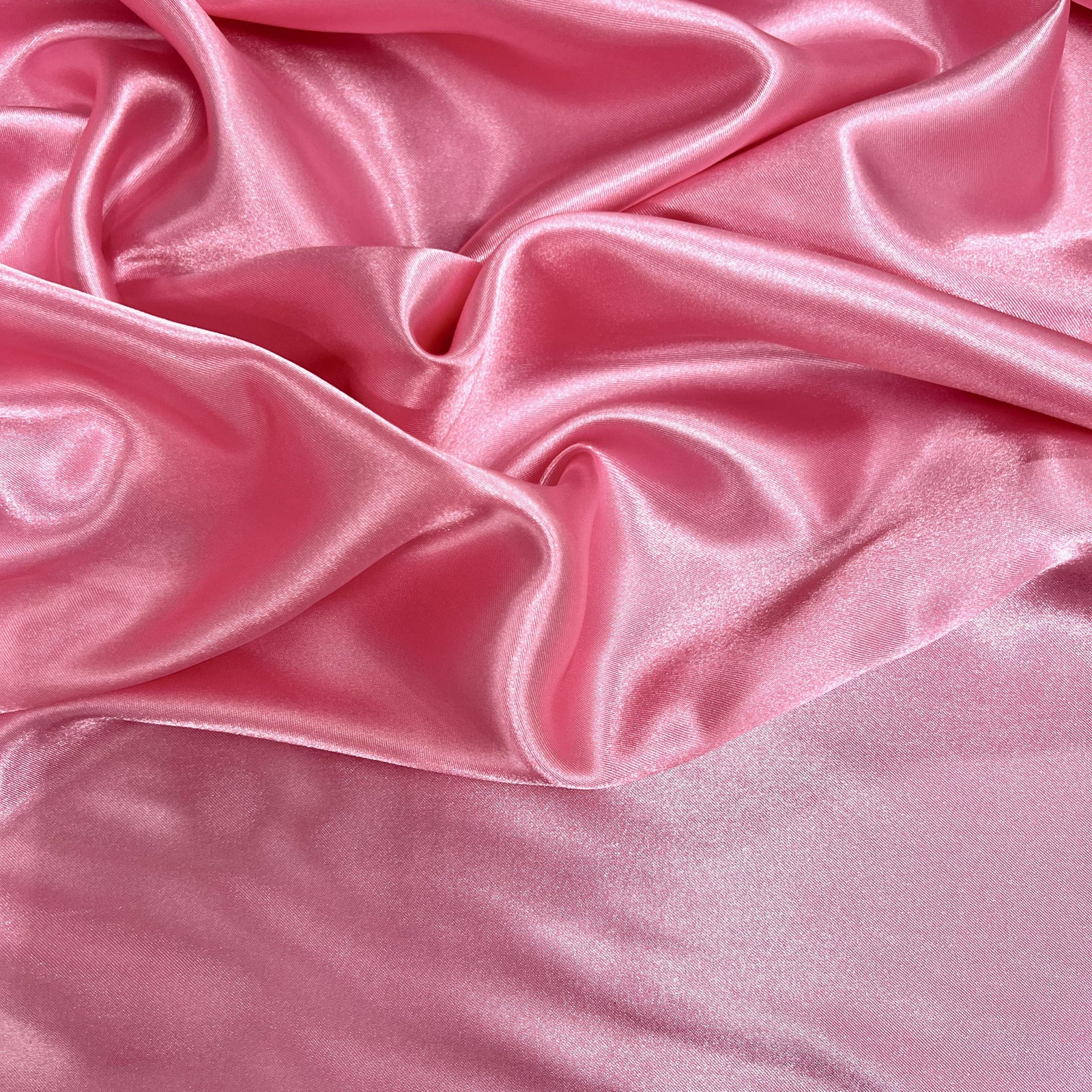 Mara PINK Polyester Charmeuse Satin Fabric by the Yard for Bridal Dresses, Gowns, Clothes,  Lining, Party Decorations, Costumes, Crafts