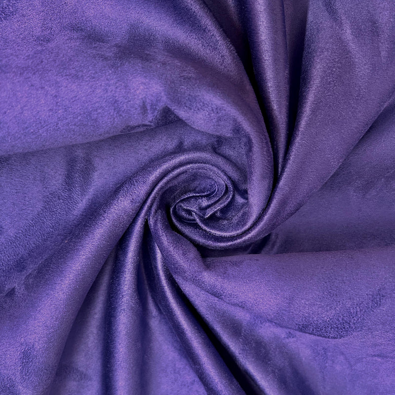 Giana PURPLE Faux Suede Polyester Microsuede Fabric by the Yard - 10223