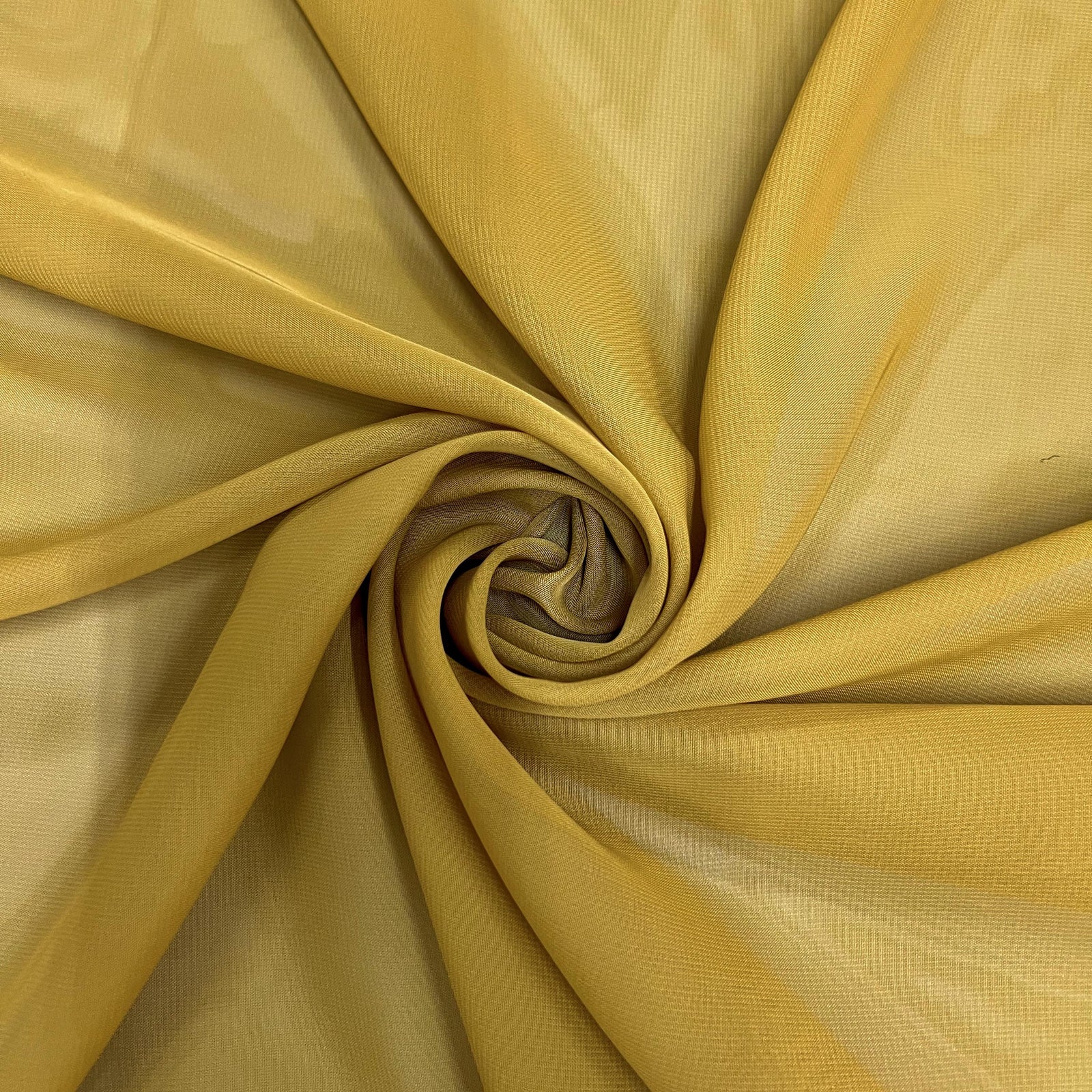 Danielle DARK MUSTARD Polyester Hi-Multi Chiffon Fabric by the Yard - 10075