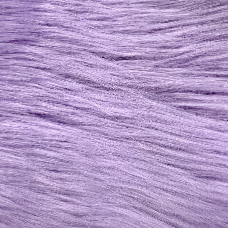 Eden LAVENDER Shaggy Long Pile Soft Faux Fur Fabric for Fursuit, Cosplay Costume, Photo Prop, Trim, Throw Pillow, Crafts