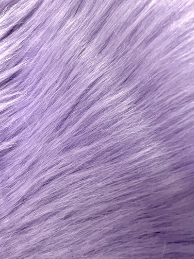 Eden LAVENDER Shaggy Long Pile Soft Faux Fur Fabric for Fursuit, Cosplay Costume, Photo Prop, Trim, Throw Pillow, Crafts