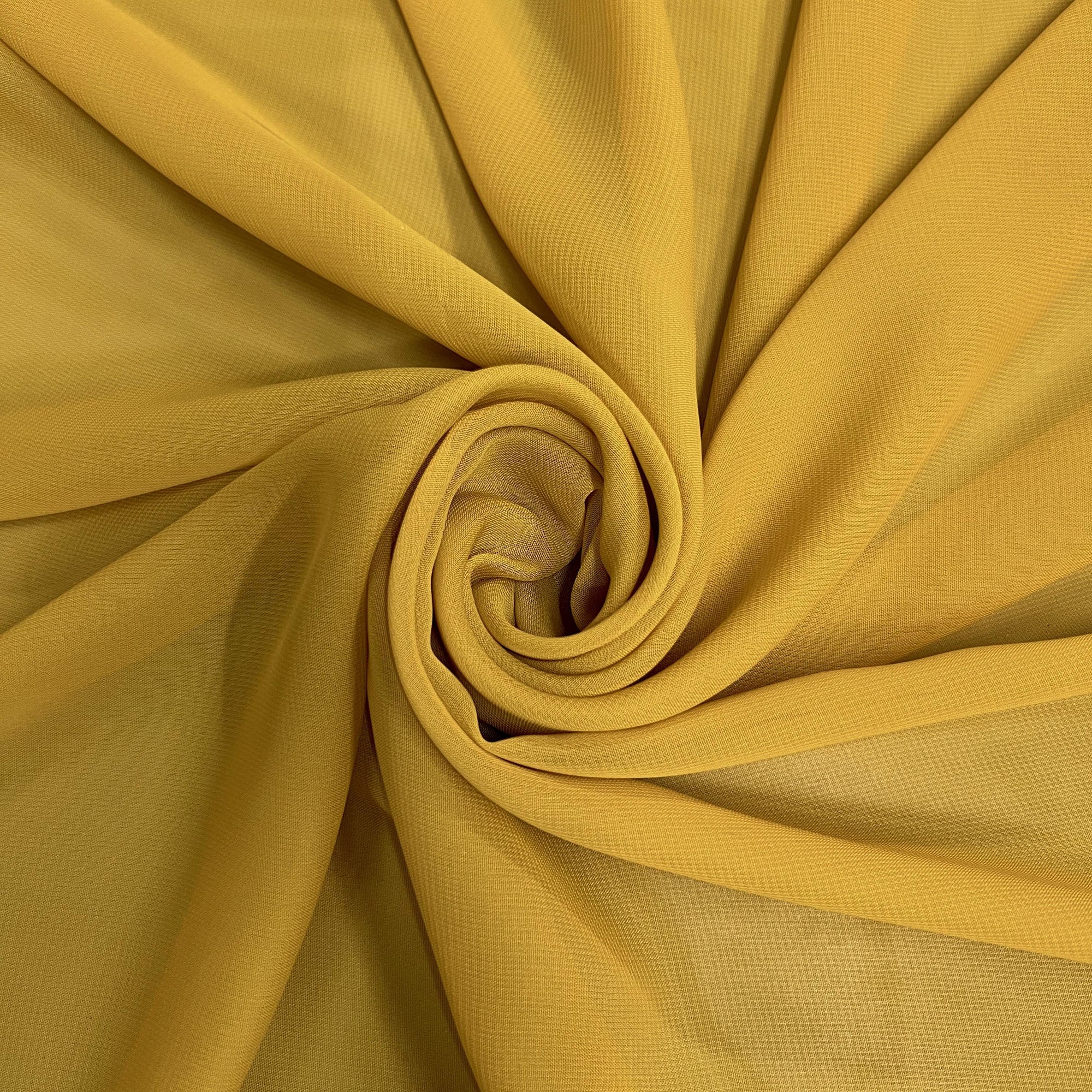 Danielle GOLD Polyester Hi-Multi Chiffon Fabric by the Yard - 10075