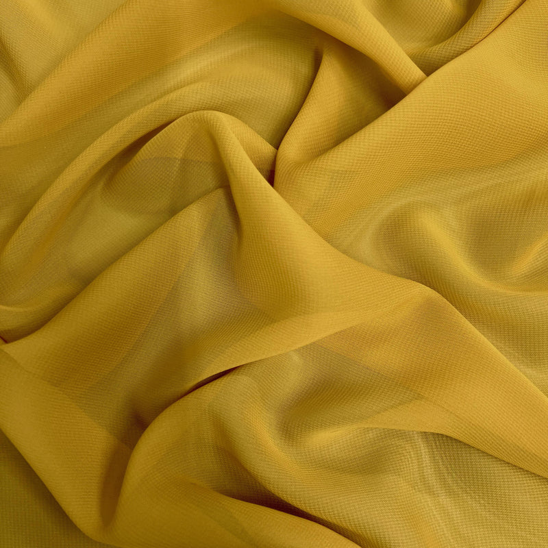 Danielle GOLD Polyester Hi-Multi Chiffon Fabric by the Yard - 10075