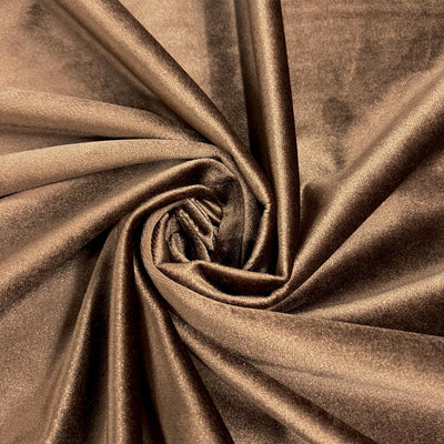 Contessa BROWN Plush Non-Stretch Velvet Fabric for Apparel, Costumes, Curtains, Chair/Throw Pillow Cover, Crafts