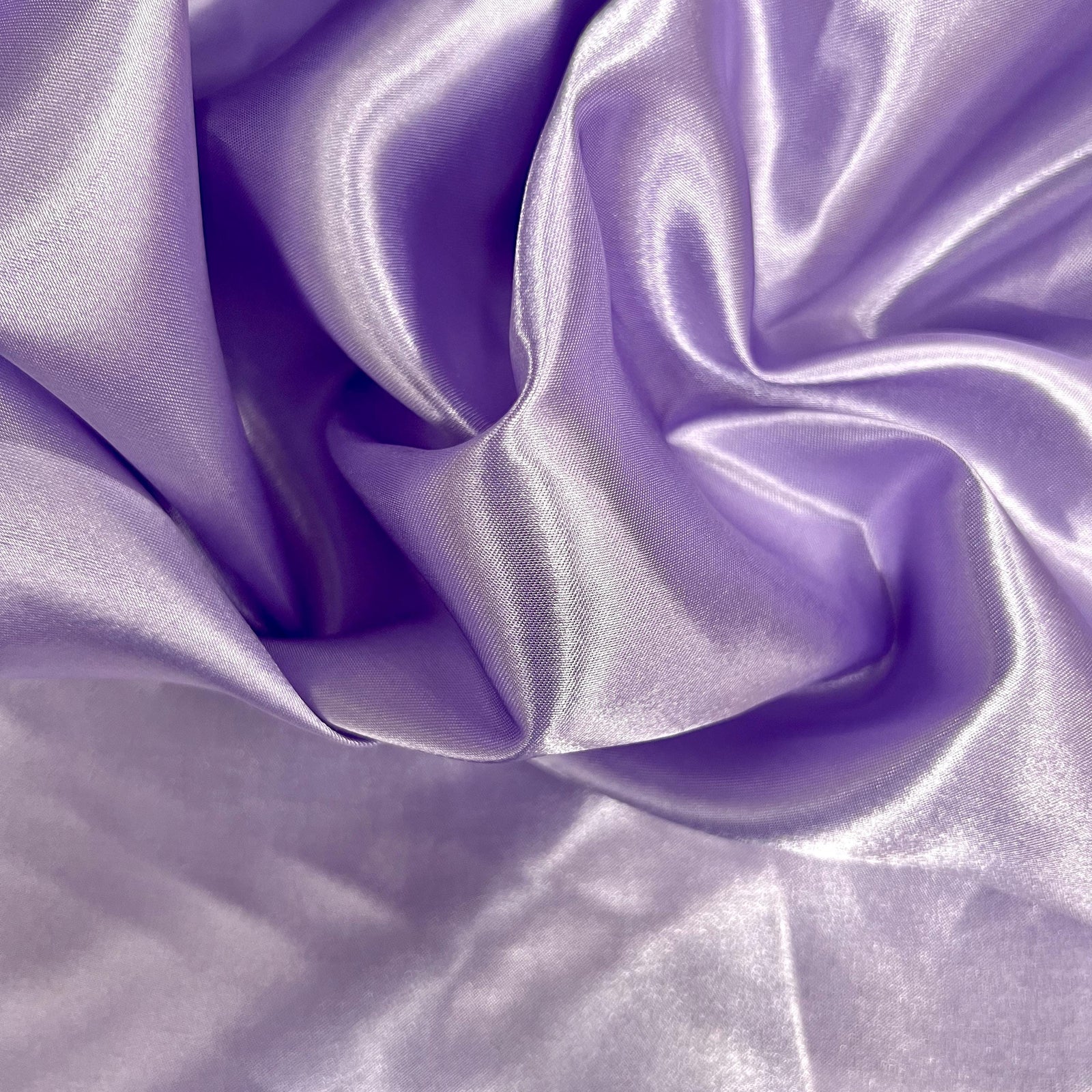 Mara LAVENDER Polyester Charmeuse Satin Fabric by the Yard for Bridal Dresses, Gowns, Clothes, Lining, Party Decorations, Costumes, Crafts