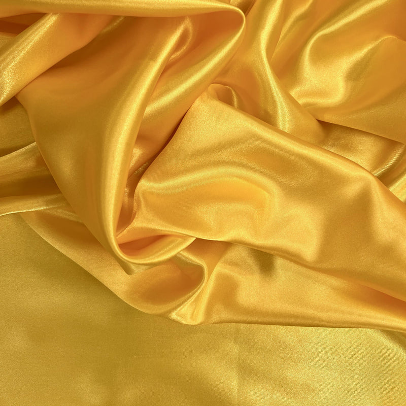 Mara MANGO Polyester Charmeuse Satin Fabric by the Yard for Bridal Dresses, Gowns, Clothes, Lining, Party Decorations, Costumes, Crafts