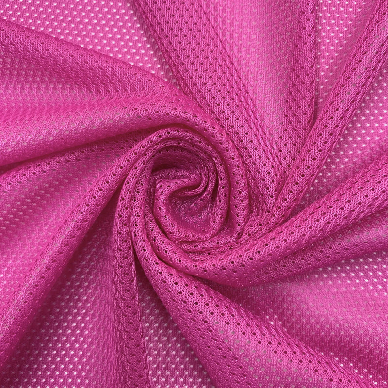 Brylee FUCHSIA Polyester Micro Mesh Jersey Sports Mesh Knit Fabric by the Yard