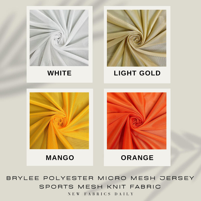 Brylee Polyester Micro Mesh Jersey Sports Mesh Knit Fabric